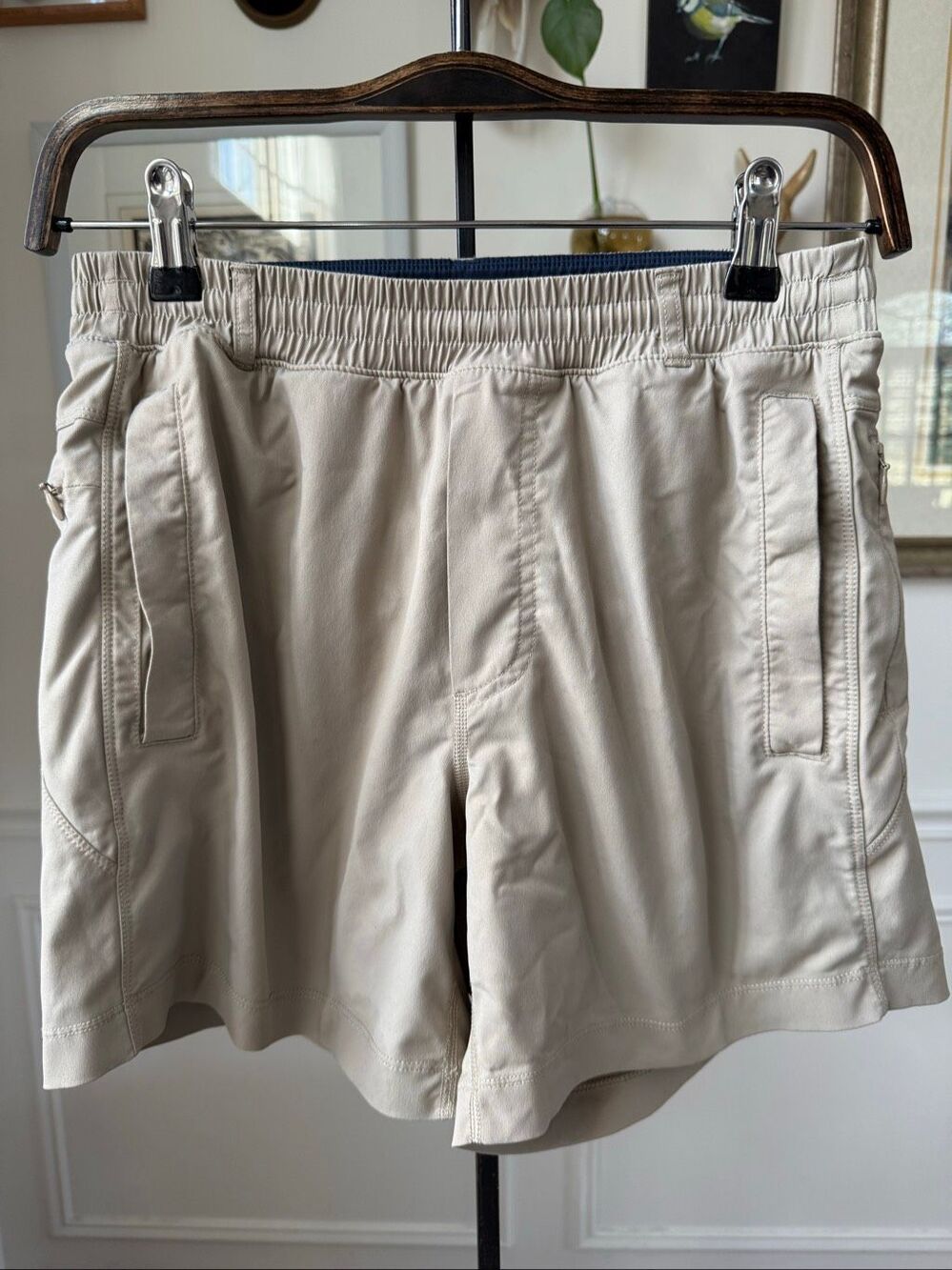 BirdDogs Birddogs Khaki Lined Stretchy Boomstick Shorts 5.5” $78 M